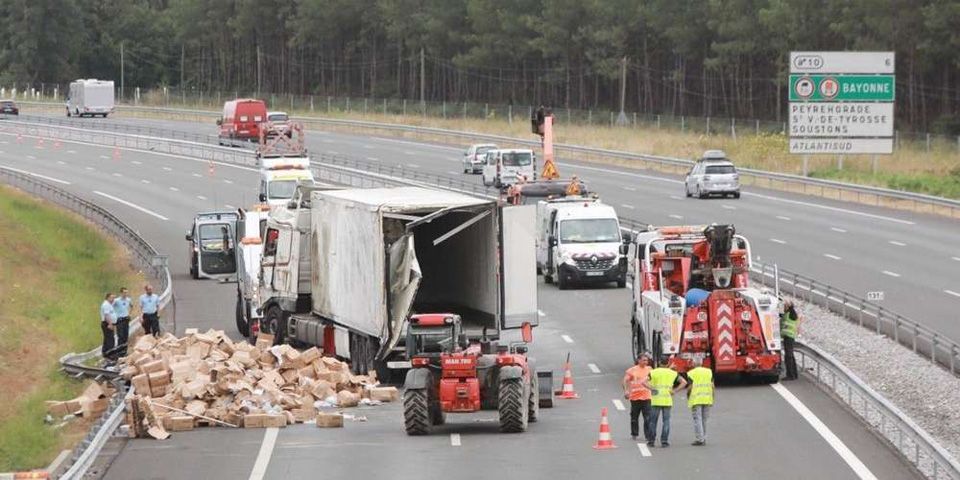 Remorquage poids lourd autoroute A63 A64 Bayonne Sallaberry